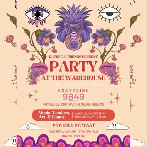 Beige and Pink Floral square