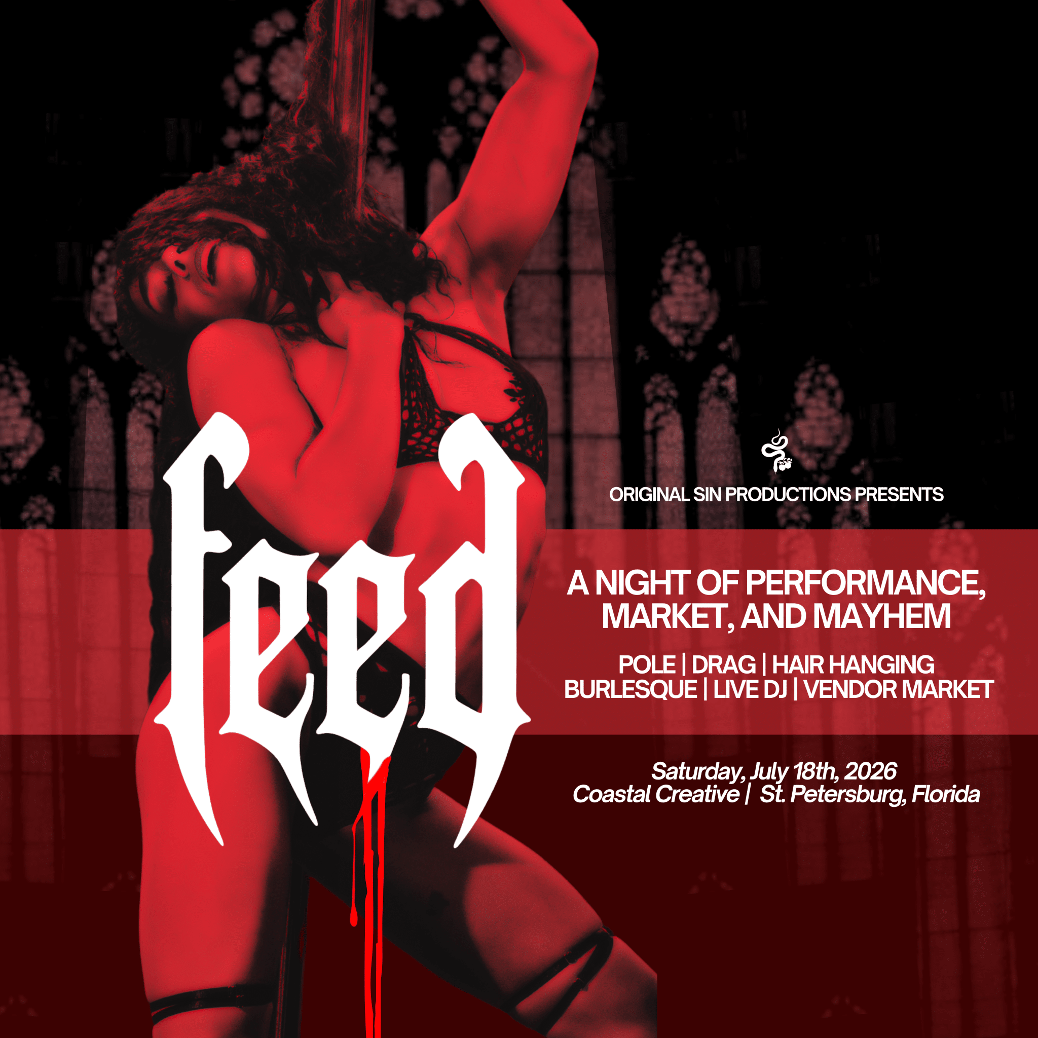 Coastal Creative Events Page FEED Original Sin Show
