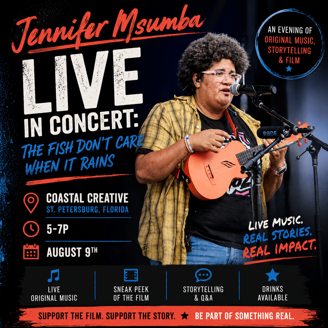 Jennifer Msumba Live in Concert: The Fish Don't Care When It Rains